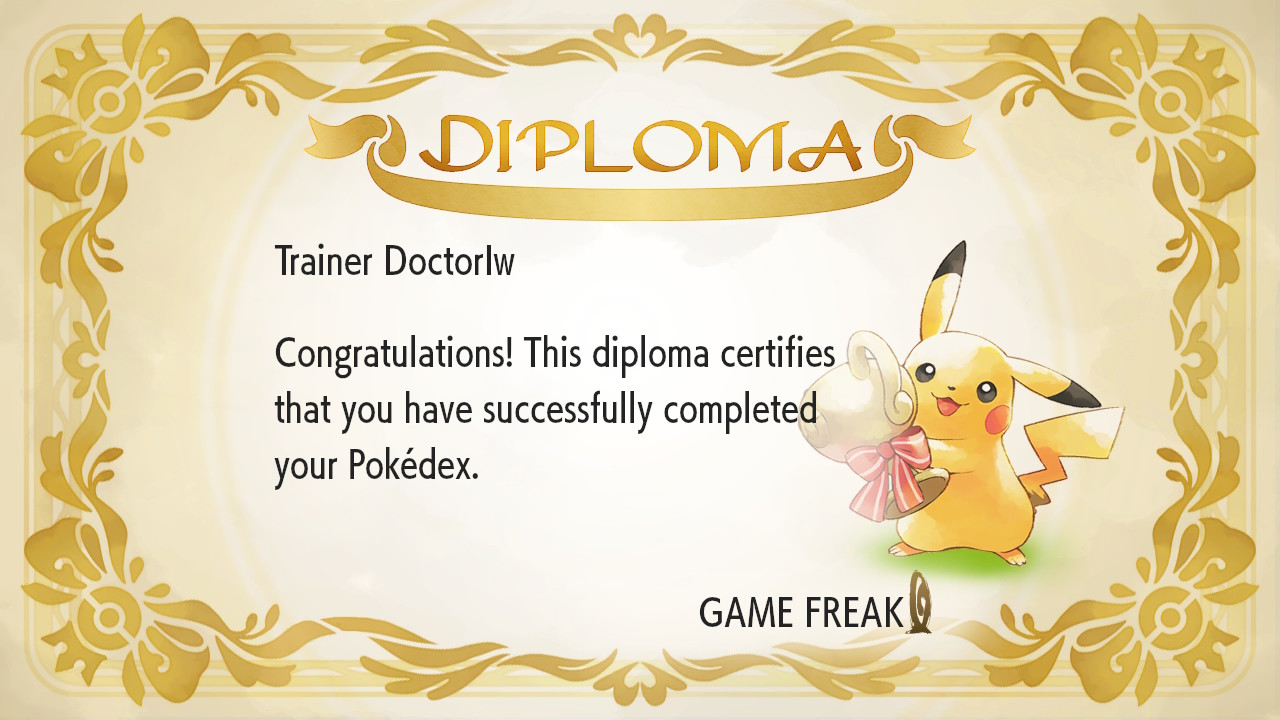 Pokémon Let's Go Pokédex